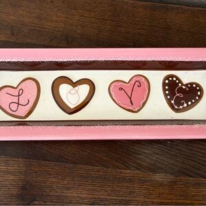 Pink and Brown Heart Wall Decor